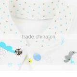 Stormy Printing White Newborn Baby Romper Interlock 100% Cotton Baby Clothing thumbnail-6