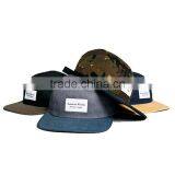 Leather Strap Flat Brim Custom 5 Panel Hat and Cap thumbnail-2