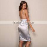 Runwaylover 042 Sexy Deep V-Neck Ladies Sleeveless Fashion Casual Dress thumbnail-3