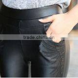 EY0081L Korea Style High Quality Wholesale Leather Thick Winter Leggings for Woman thumbnail-5