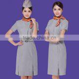 Newest Design Ladies Airline Uniform Air Stewardess Uniform Wholeale thumbnail-1