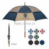 68" Arc Vented, Windproof Umbrella - Manual Opening, 44" Long, Ligtweight, Less Conducive to Lightning and Comes With Your Logo thumbnail-1