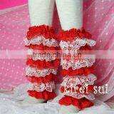 Christmas Red White Lace Petti Warmers LM27 thumbnail-1
