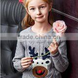 Cheap Clothing Wool Handmade Kids Pullover Sweater of Christmas for Girls thumbnail-3