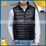 China supply custom fashion windproof winter men down vest