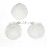 Cashmere Pom Pom Balls DIY Craft Decoration White Round 40mm Dia. thumbnail-3