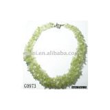 one pcs 21 inch new jade chip necklace G0973