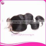 In Stock Wholesale 100 Human Hair Clip in Bangs Lace Closure thumbnail-2
