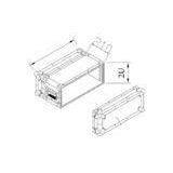 Red Safely Aluminum Tool Cases / 4u Flight Case With 10mm Plywood thumbnail-1