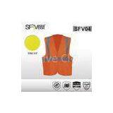Hi Vis Reflective Safety Vest En ISO 20471 Standard 100% Polyester Tricot Workwear Vest thumbnail-1
