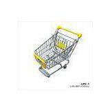 Metal Retail Shop Equipment / Mini Supermarket Shopping Trolley With Baby Seat
