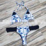 Hot Sexy Cross Brazilian Bikinis Women Swimwear Beach Bathing Suit Push Up Bikini Set Halter Top Bandage Swimsuits thumbnail-2