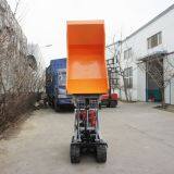 Factory Supply Mini Crawler Type Gas Engine Truck Dumper With Hydraulic Scissor Lifter thumbnail-3