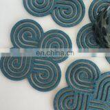 Red Color Heat Resistant Set of 10 Felt Coffee Cup Coaster Acrylic Coasters With Napkins thumbnail-6