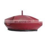 Fashion Women PU Leather Octagonal Caps Newsboy Cap Vintage Bonnet Beret Style Retro Leather Hat Cowboy thumbnail-3