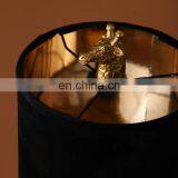 Creative Small Giraffe Resin Animal Base Home Decoration Black Lampshade Luxury Gold Desk Lights for Living Room thumbnail-3
