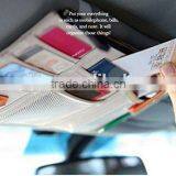 New Multi-purpose Auto Car Sun Visor Organizer Pouch Bag Card Storage Holder Beige thumbnail-3
