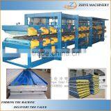 Sandwich Panel Cold Forming Production Line / Automatic Sandwich Tiles Making Machine