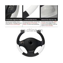 2021 New Leather Car Steering Wheel Cover Suitable for Hyundai I30 Kona I10 I35 Accessories Steering Wheel Cover thumbnail-4