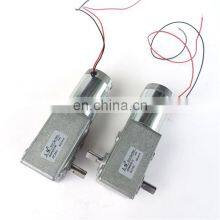 Single Shaft 24v DC Motor 15W Brush Motor 90 Degrees Micro Dual Shaft Single Shaft Worm Speed Adjustable DC Gear Motor GW600