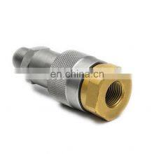 High Quality Amazon Hot Sellers Female and Male 3/8 Inch Screw Type HPA Hydraulic Quick Release Coupler for Tractor thumbnail-5