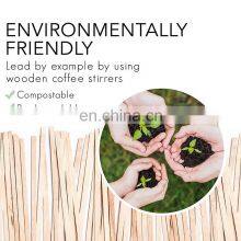 Yada China Wood Custom High Quality Individually Wrapped Disposable Stick Wooden Coffee Stirrers thumbnail-3