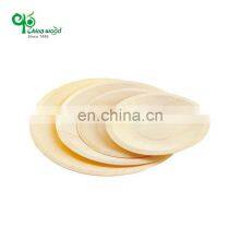 Yada Customized Wooden Natural Luxury Food Serving Dinner Bowl Fruit Round Poplar Plate Set Poplar Tray