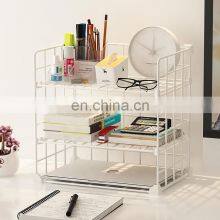 Wholesale Book Shelf Modern Rack Children Bookshelves Kids Desktop Tabletop Iron Bookshelf thumbnail-2