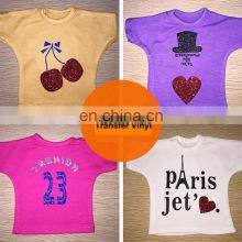 Korea Quality Hot Sell Heat Transfer Glitter Vinyl For Clothing T-Shirt thumbnail-5