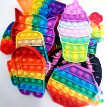 Decompression Push Pop Bubble Silicone Bracelet Squeeze Fidget Sensory Toys thumbnail-3