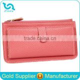 Stock Wholesale 11 Candy Colors Available PU Leather Hasp Women Lady Female PU Wallet Can Hold 11 Card