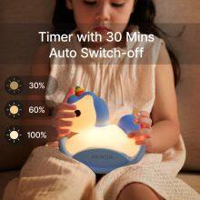 Kids Rock Horse Silicone Lamp Touch Sensor Soft Nursery Bedside Light With Night Light Feature Birthday Gift Room Decoration thumbnail-4