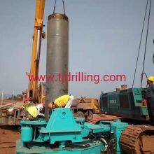 Casing Oscillator Foundation Drill Rig Type OD1200mm Connect on Liebherr-lb28 Rotary Rig for Cased Bored Pile Foundation Work thumbnail-1