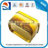 Small Rectangular Gift Tin Can Box With Slip Cover thumbnail-3