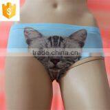 Lady's New Design Seamless Panty in Print Logo and Picture thumbnail-2