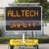 Amber Color VMS Trailer Signs for Traffic Control