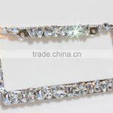 Luxury Diamond Rhinestone License Plate Frames Custom Clear Crystal License Plate Frame thumbnail-2
