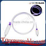 2016 Hot New Products Visible Flow LED Light USB Charging Sync Cable