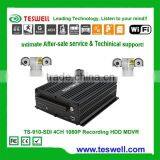 4CH HDD MDVR With GPS 3G WIFI Support Playback CMS MOBILE DVR 1080p Manual Car Camera hd Dvr