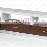 Walnut veneer and high glossy white wood TV Stand SK1230F