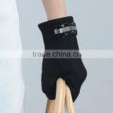 Black Colored Paillette Decorated Women Wool Gloves Made With Your Comfort in Mind thumbnail-4