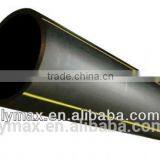 PE100 HDPE Gas and Oil Pipe With Yellow Stripes