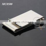 Double-deck Sliver Money Clip Slim Pocket Purse Cash Holder Card Organizer Stainless Steel Metal Money Clipper thumbnail-3