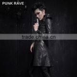Y-366 Fashion Punk Rave New Women Long Coat Model thumbnail-2