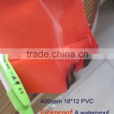 300gsm 20ft x20ft orange pvc fireproof pvc tarpaulin waterproof cover sheet tarpaulin for Dubai