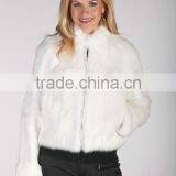 short rabbit fur jacket