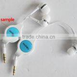 Factory Price In-ear Earphone With Retractable Cable thumbnail-2