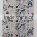 faux patchwork printed Linen/cotton decorative panel