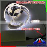 5v Power Warm White Usb Controlled Led Strip Light thumbnail-4