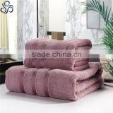 Luxurious From Bamboo Super Absorbent Solid 3 Piece Bath and Face Towel Set thumbnail-2